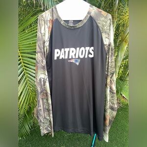 NFL New England Patriots Long Sleeve Performance Tee T-shirt XL